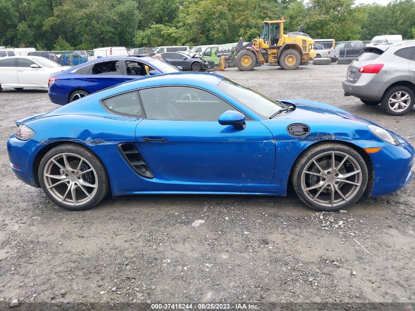 2018 PORSCHE 718 CAYMAN - WP0AA2A87JK262315