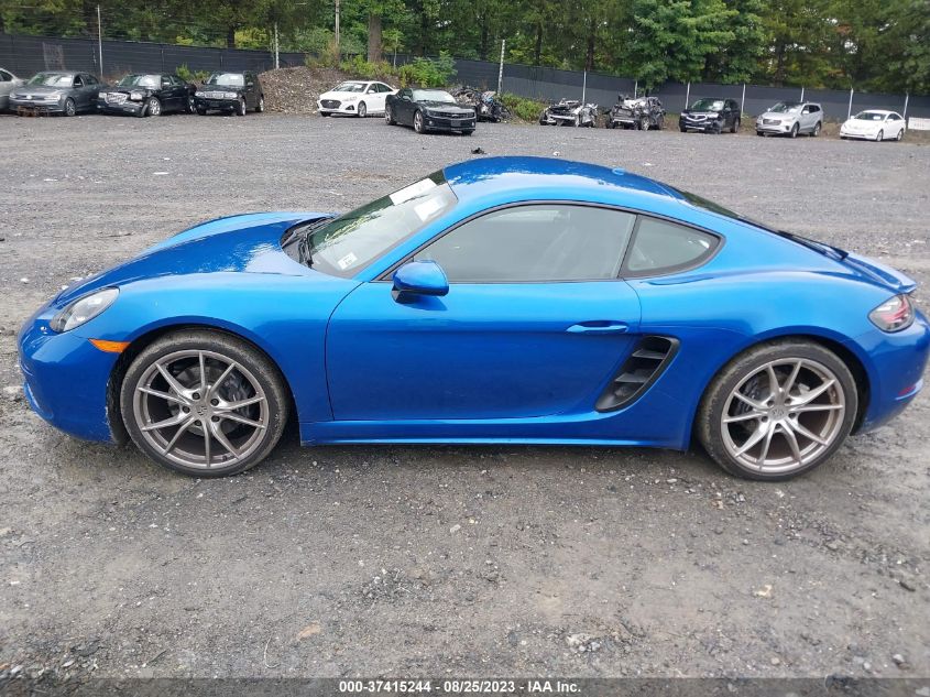 2018 PORSCHE 718 CAYMAN - WP0AA2A87JK262315