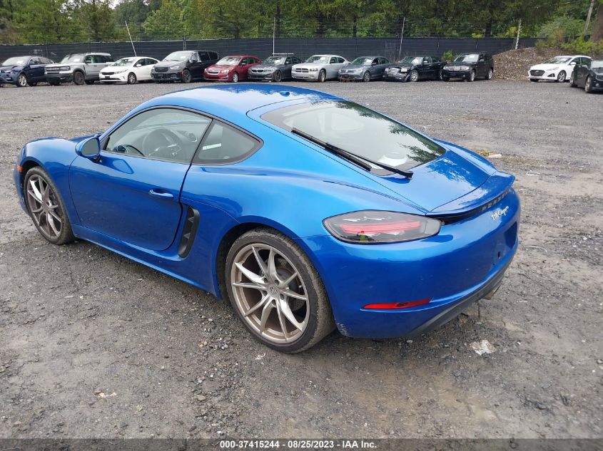 2018 PORSCHE 718 CAYMAN - WP0AA2A87JK262315