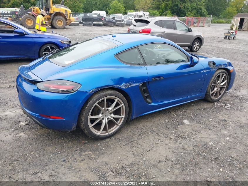 2018 PORSCHE 718 CAYMAN - WP0AA2A87JK262315