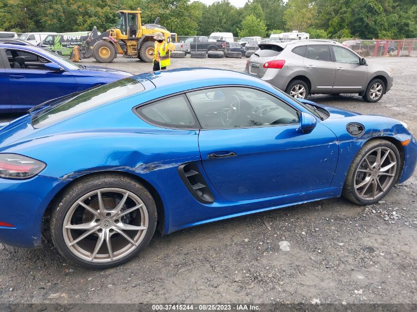 2018 PORSCHE 718 CAYMAN - WP0AA2A87JK262315