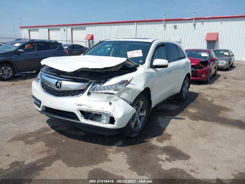 2016 ACURA MDX - 5FRYD4H28GB050711