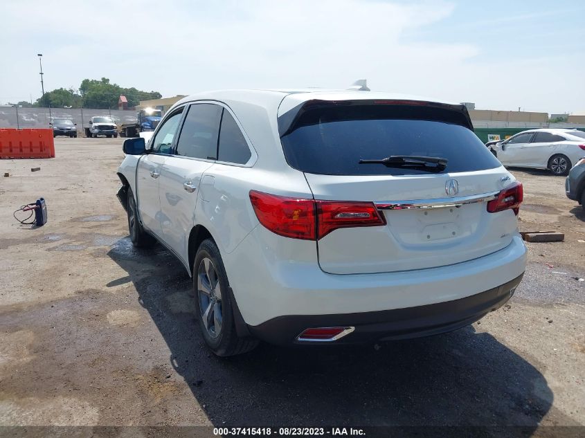 2016 ACURA MDX - 5FRYD4H28GB050711