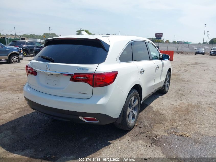 2016 ACURA MDX - 5FRYD4H28GB050711