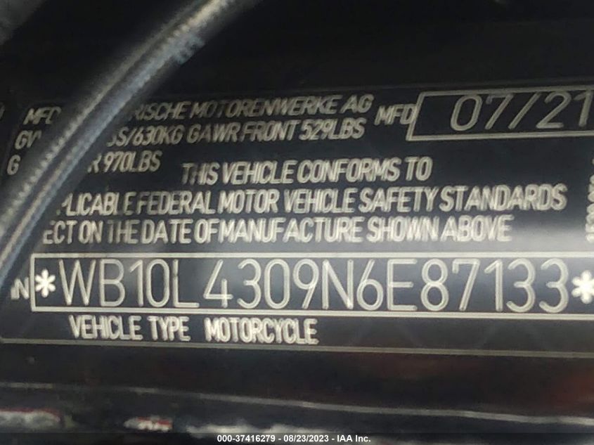2022 BMW R18 TRANSCONTINENTAL - WB10L4309N6E87133