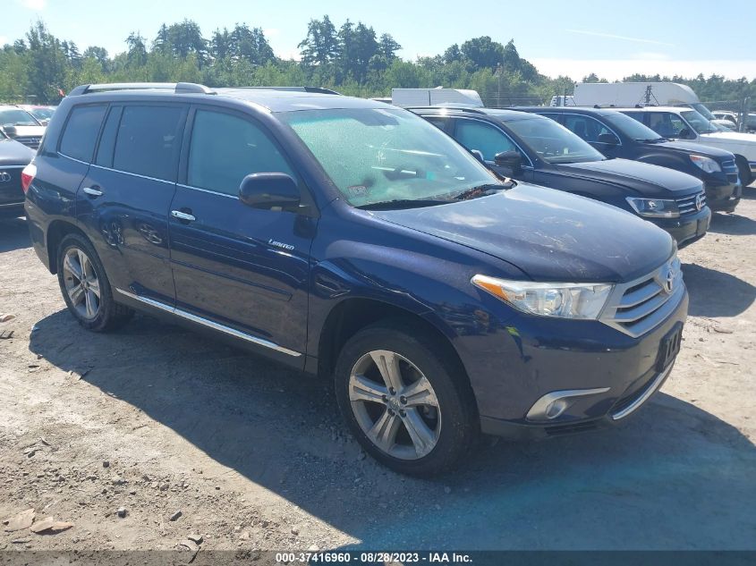 2013 TOYOTA HIGHLANDER LIMITED - 5TDYK3EH0DS090721