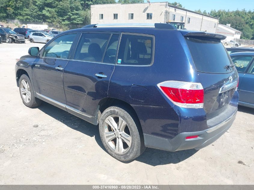 2013 TOYOTA HIGHLANDER LIMITED - 5TDYK3EH0DS090721
