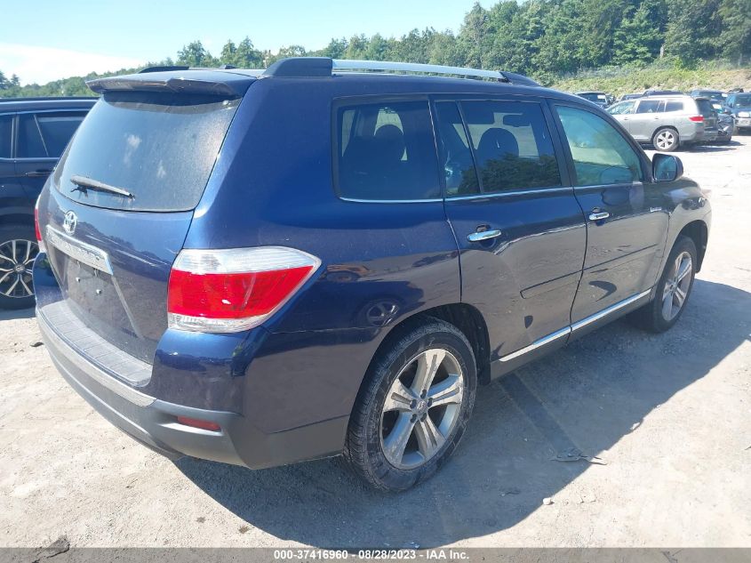 2013 TOYOTA HIGHLANDER LIMITED - 5TDYK3EH0DS090721