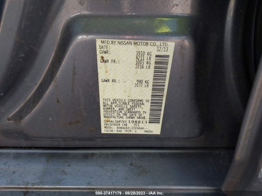 2014 NISSAN ALTIMA 2.5 - 1N4AL3AP2EC198813