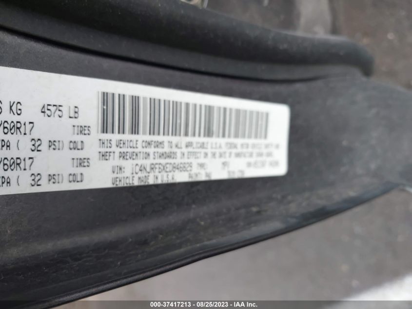 2014 JEEP PATRIOT LATITUDE - 1C4NJRFBXED846829