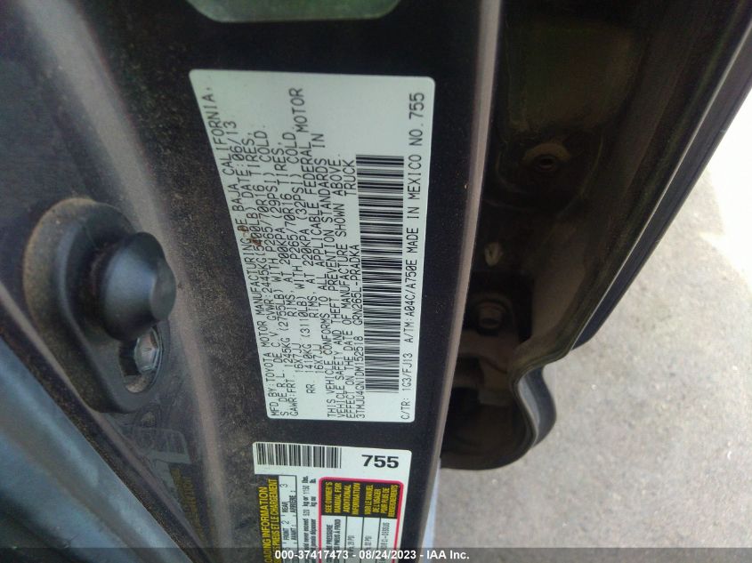2013 TOYOTA TACOMA PRERUNNER - 3TMJU4GN1DM152518
