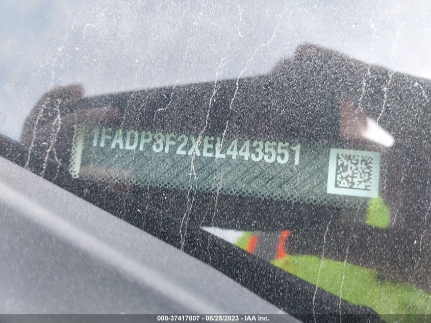 2014 FORD FOCUS SE - 1FADP3F2XEL443551