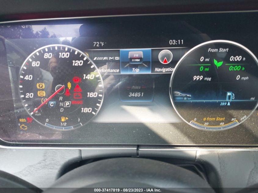 2019 MERCEDES-BENZ AMG E 53 4MATIC WDD1J6BB0KF094342