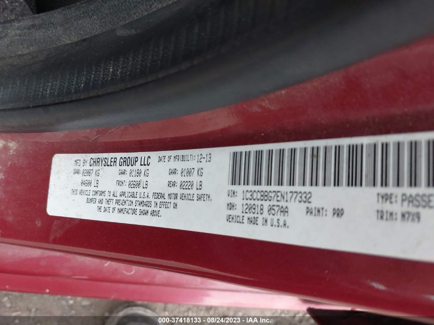 2014 CHRYSLER 200 TOURING - 1C3CCBBG7EN177332