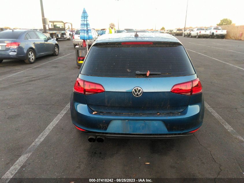 2016 VOLKSWAGEN GOLF TSI S W/SUNROOF - 3VW217AUXGM035052