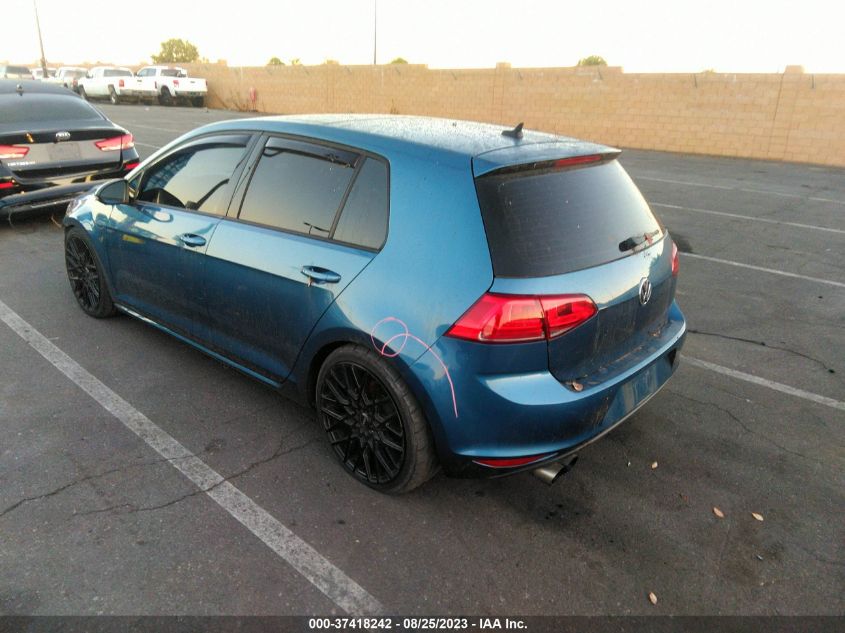 2016 VOLKSWAGEN GOLF TSI S W/SUNROOF - 3VW217AUXGM035052