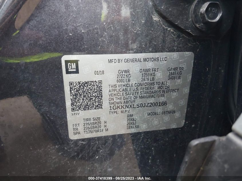 2018 GMC ACADIA DENALI - 1GKKNXLS0JZ200166