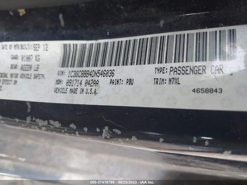 2013 CHRYSLER 200 TOURING - 1C3CCBBB4DN546036
