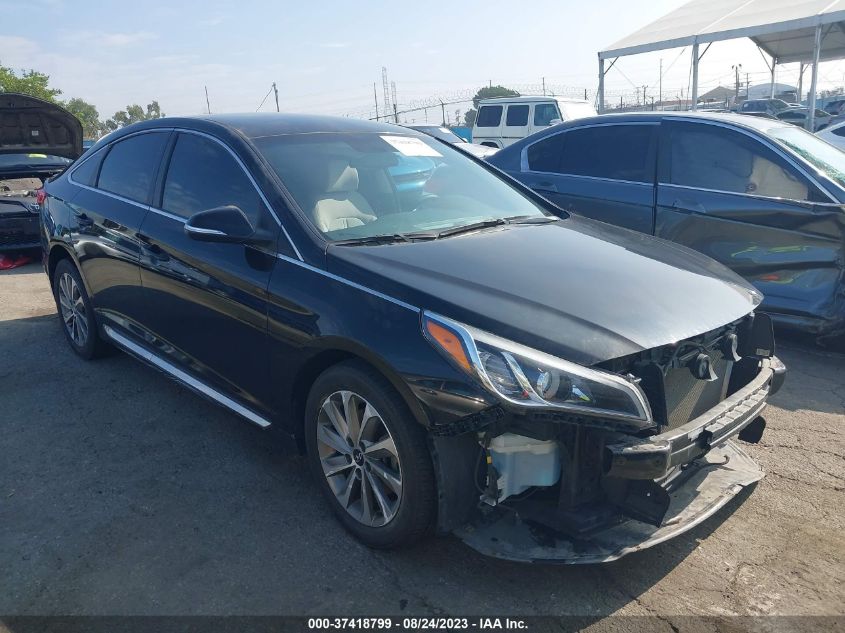 2015 HYUNDAI SONATA 2.4L SPORT - 5NPE34AF5FH091737