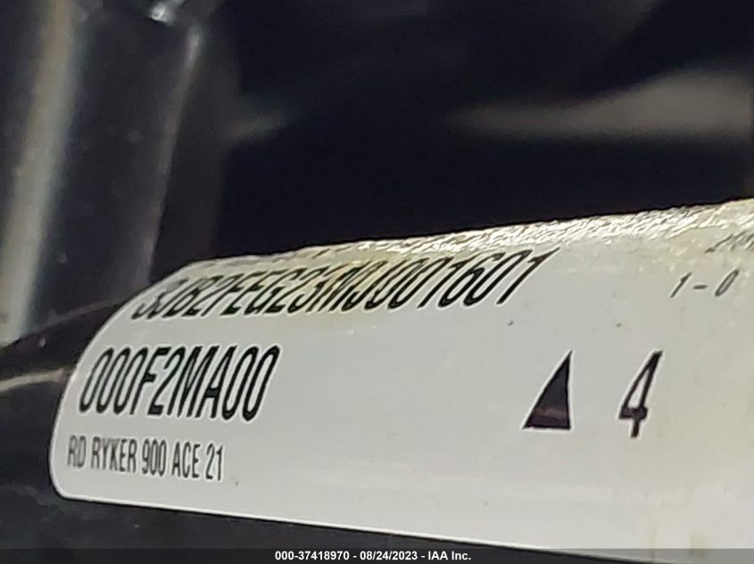 2021 CAN-AM RYKER 3JB2FEG23MJ001601