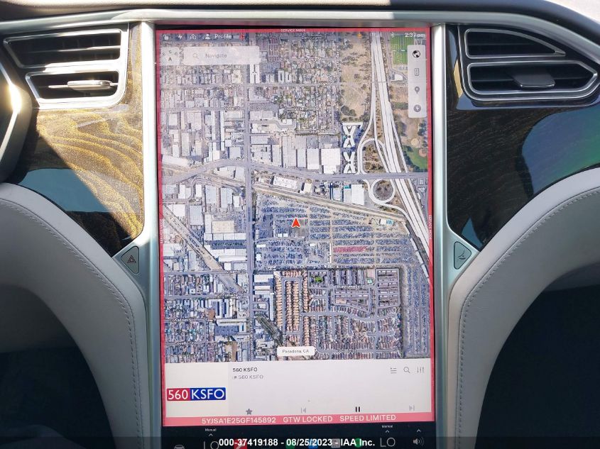 2016 TESLA MODEL S 90D/70D/75D/60D/85D - 5YJSA1E25GF145892