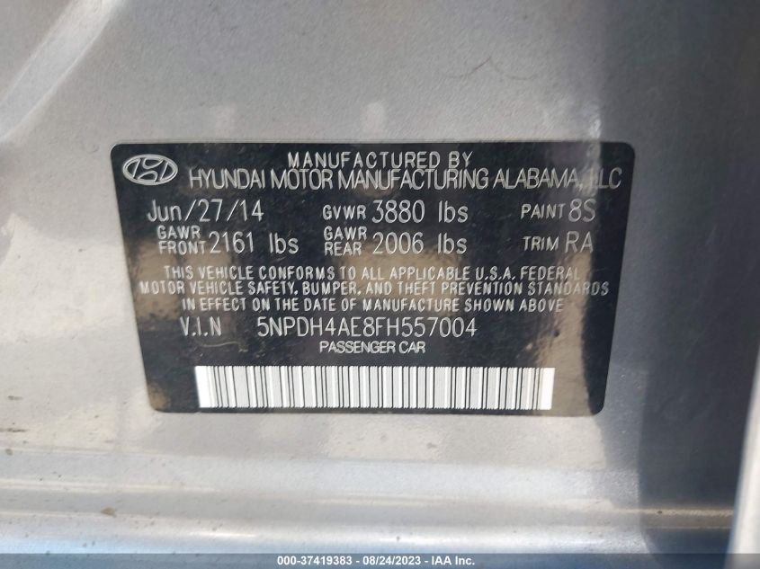 2015 HYUNDAI ELANTRA SE - 5NPDH4AE8FH557004