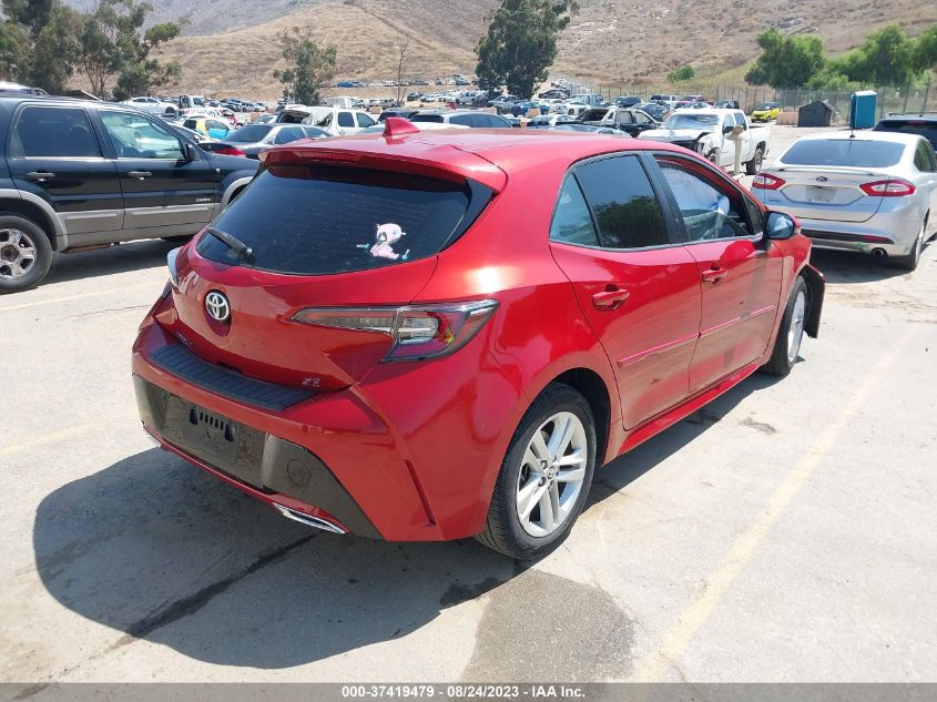 2020 TOYOTA COROLLA HATCHBACK SE JTND4RBE4L3085698