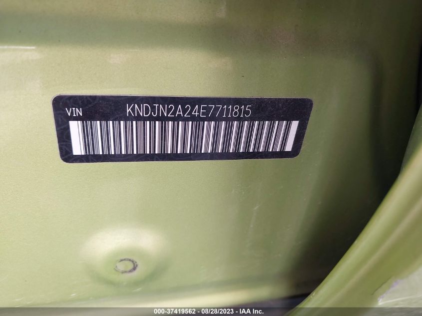 2014 KIA SOUL BASE - KNDJN2A24E7711815