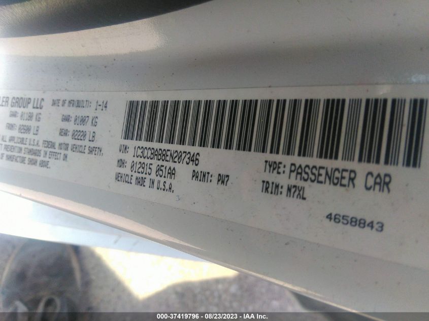 2014 CHRYSLER 200 LX - 1C3CCBAB8EN207346