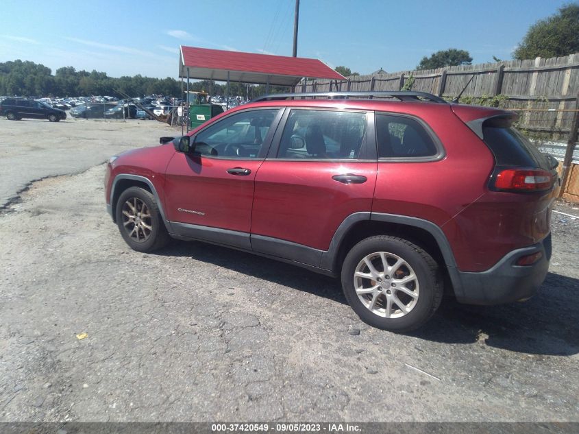 2015 JEEP CHEROKEE SPORT - 1C4PJLAB0FW596861