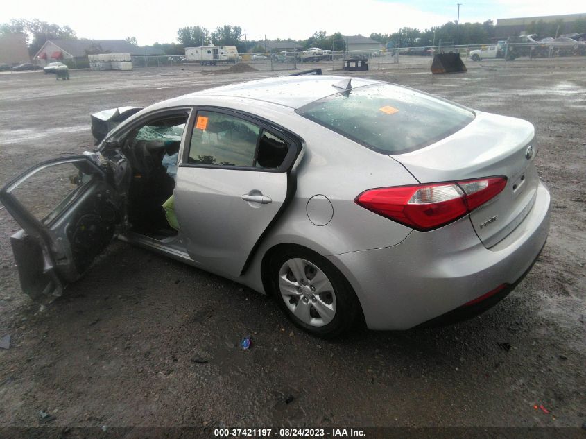 2016 KIA FORTE LX - KNAFK4A66G5561800