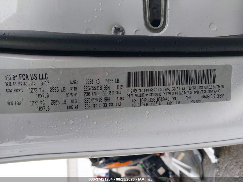 2018 JEEP CHEROKEE LATITUDE - 1C4PJLCB8JD519446