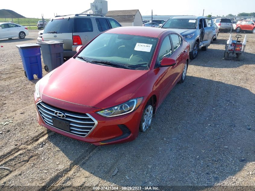 2017 HYUNDAI ELANTRA SE - 5NPD74LF6HH143277