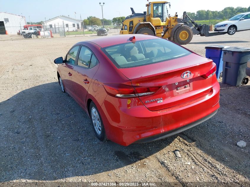 2017 HYUNDAI ELANTRA SE - 5NPD74LF6HH143277