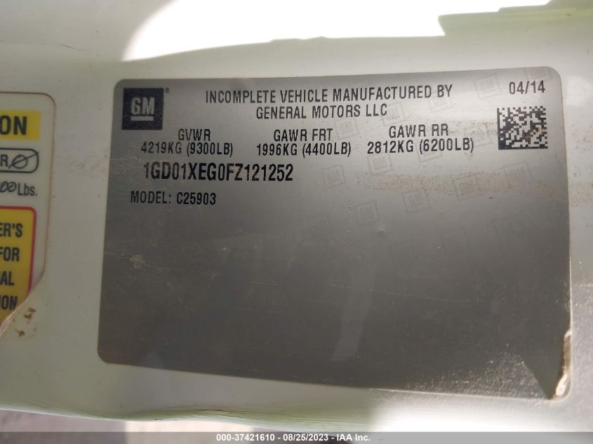 2015 GMC SIERRA 2500HD - 1GD01XEG0FZ121252