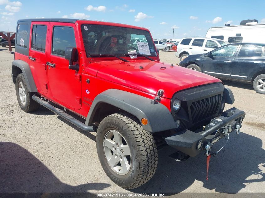 2016 JEEP WRANGLER UNLIMITED SPORT - 1C4BJWDG6GL160294