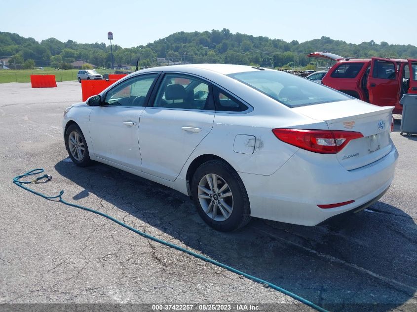 2015 HYUNDAI SONATA 2.4L SE - 5NPE24AF8FH075096