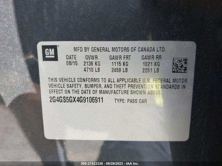 2016 BUICK REGAL PREMIUM II - 2G4GS5GX4G9106911