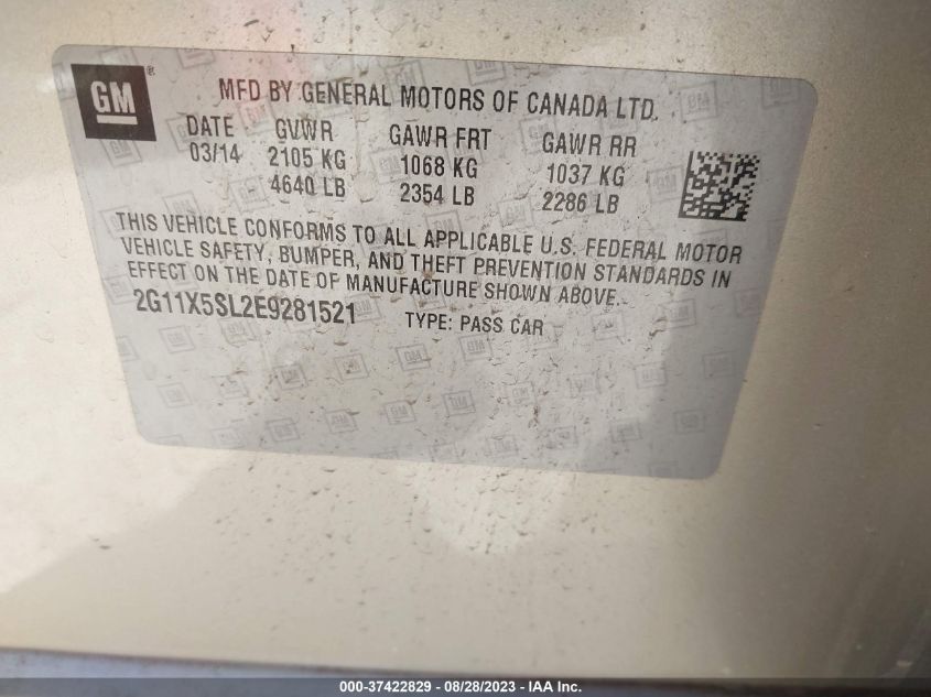 2014 CHEVROLET IMPALA LS - 2G11X5SL2E9281521