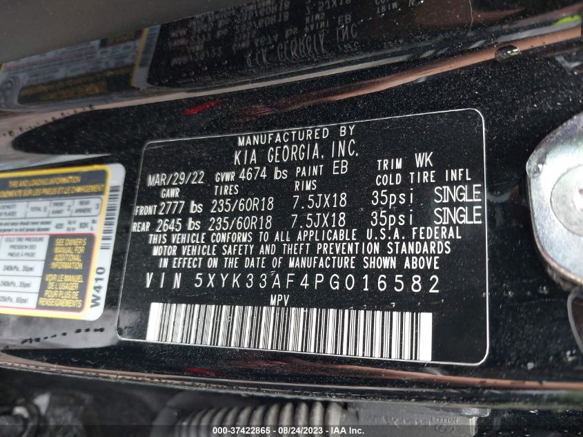 2023 KIA SPORTAGE EX - 5XYK33AF4PG016582