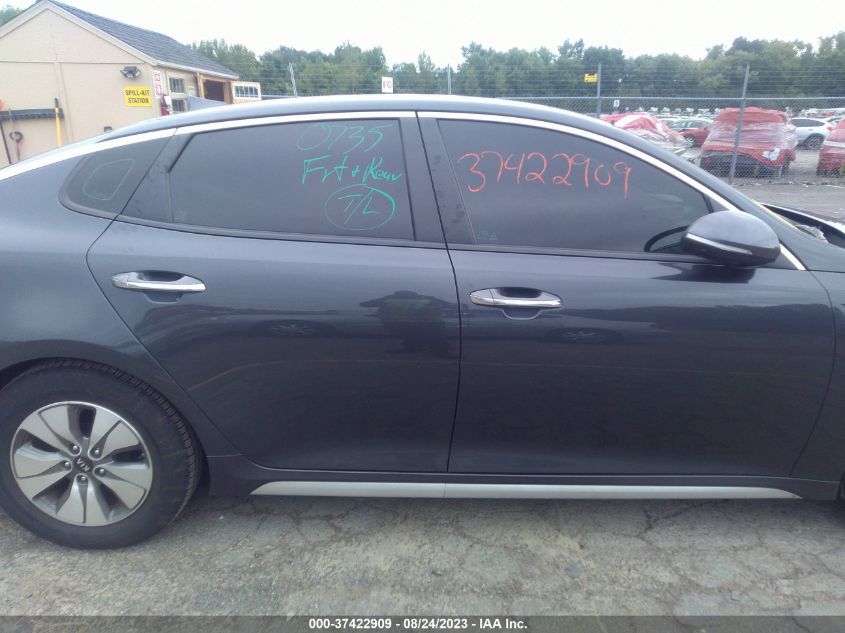 2017 KIA OPTIMA HYBRID BASE - KNAGT4LC3H5004476