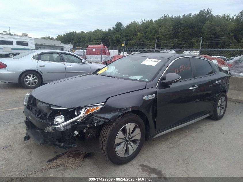 2017 KIA OPTIMA HYBRID BASE - KNAGT4LC3H5004476