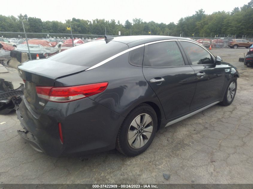 2017 KIA OPTIMA HYBRID BASE - KNAGT4LC3H5004476