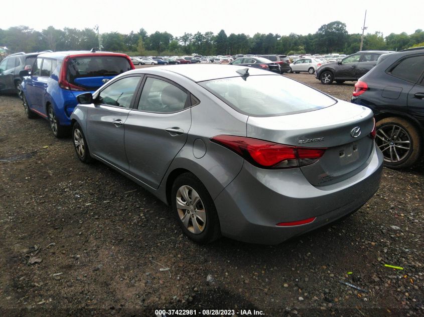 2016 HYUNDAI ELANTRA SE - 5NPDH4AE9GH782985