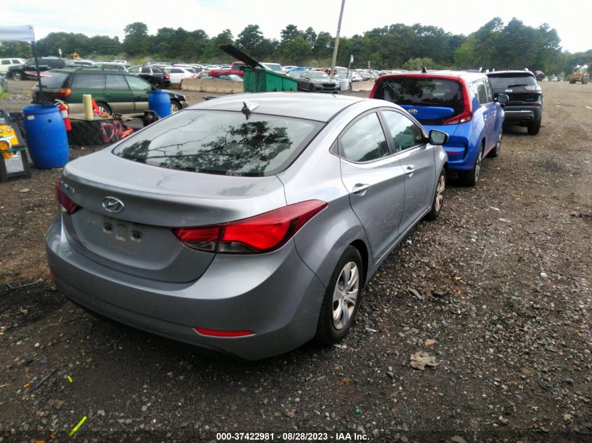 2016 HYUNDAI ELANTRA SE - 5NPDH4AE9GH782985