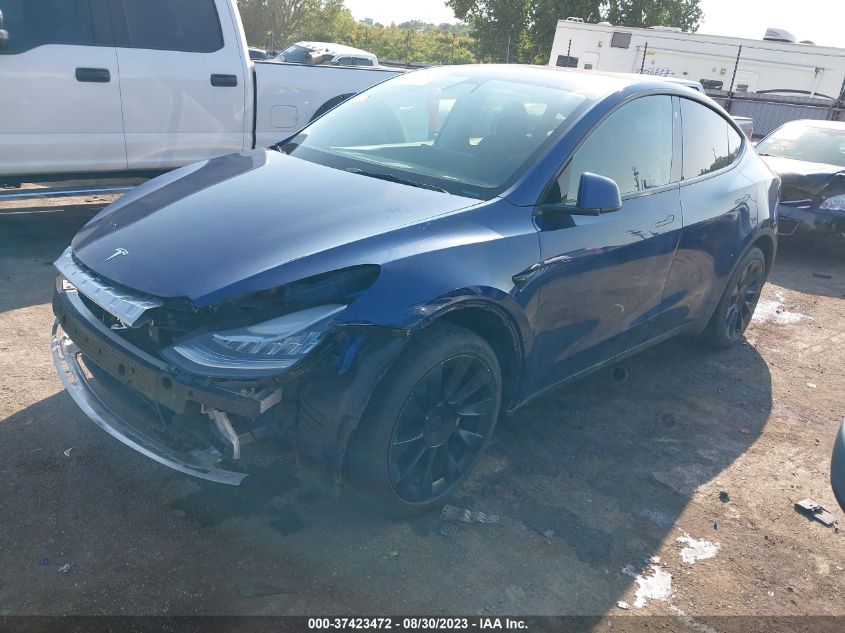 2022 TESLA MODEL Y LONG RANGE - 7SAYGDEE2NF440887