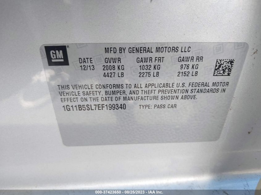 2014 CHEVROLET MALIBU LS - 1G11B5SL7EF199340