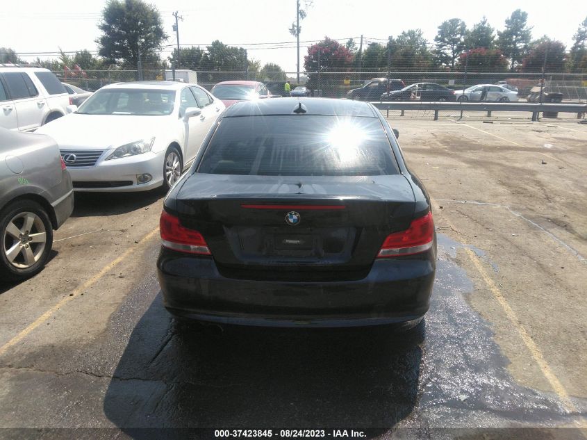 2013 BMW 1 SERIES 128I WBAUP7C50DVP24760