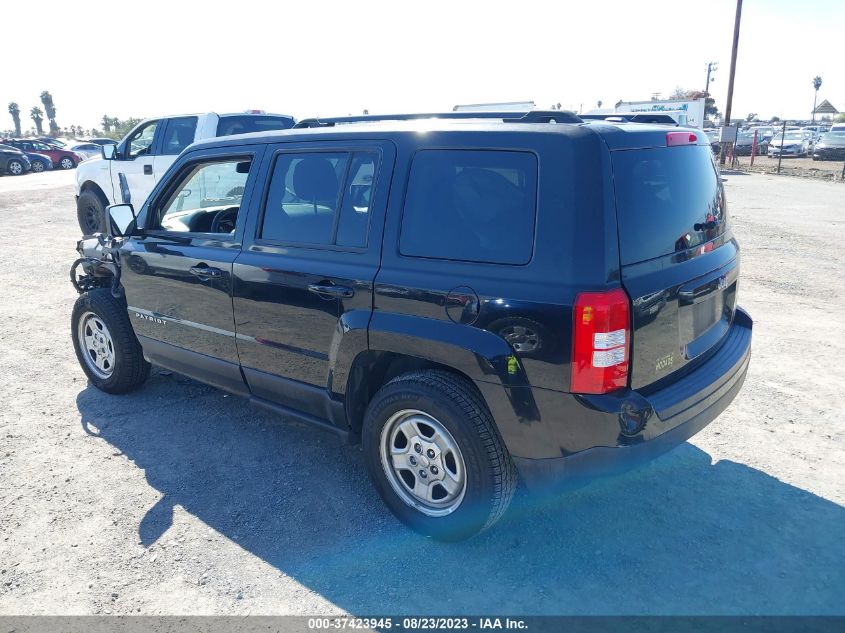 2016 JEEP PATRIOT SPORT - 1C4NJPBA5GD742365