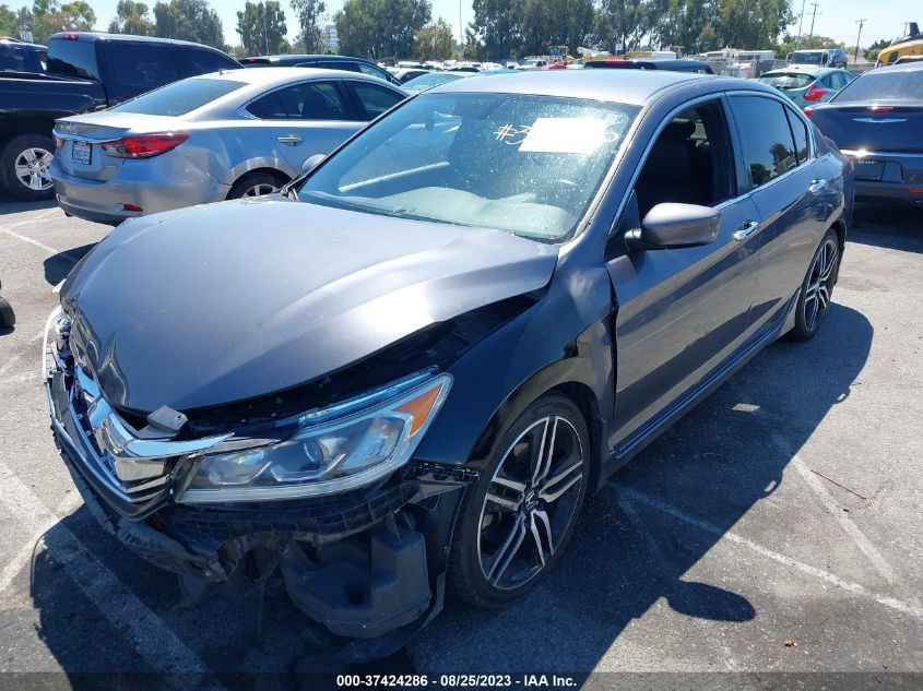 2017 HONDA ACCORD SEDAN SPORT - 1HGCR2F54HA222789